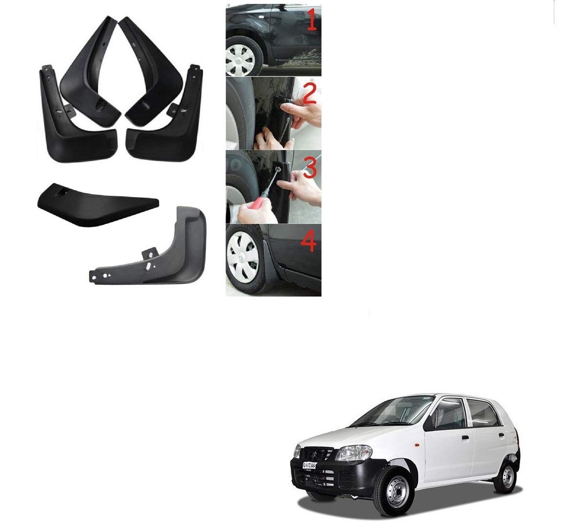 Kozdiko Car O.E Type Mud Guard Flaps for Maruti Suzuki Alto