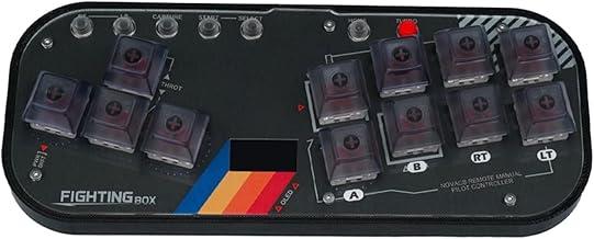FightingBox Gaming Keypad, Hitbox Mini Fighting Gamepad Controller Arcade Joystick - Supports SOCD & OLED Display, Mixbox Mechanical Switches Keys, Suitable for PC/Android/PS3/PS4/Switch with TURBO