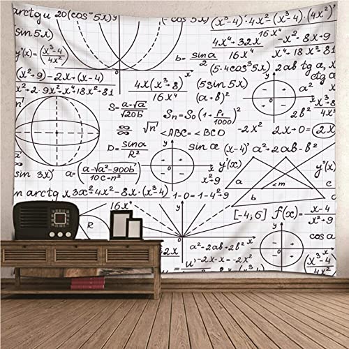 Tenture XXL formule imprimée noir et blanc pour tableau mural