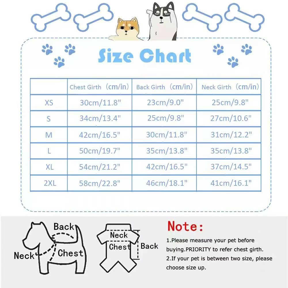Pijama de forro polar para perro, 2 unidades, pijama térmico de cuello alto para perro, enterizo cálido para perro, ropa suave para cachorros y gatos de tamaño pequeño (verde, S)