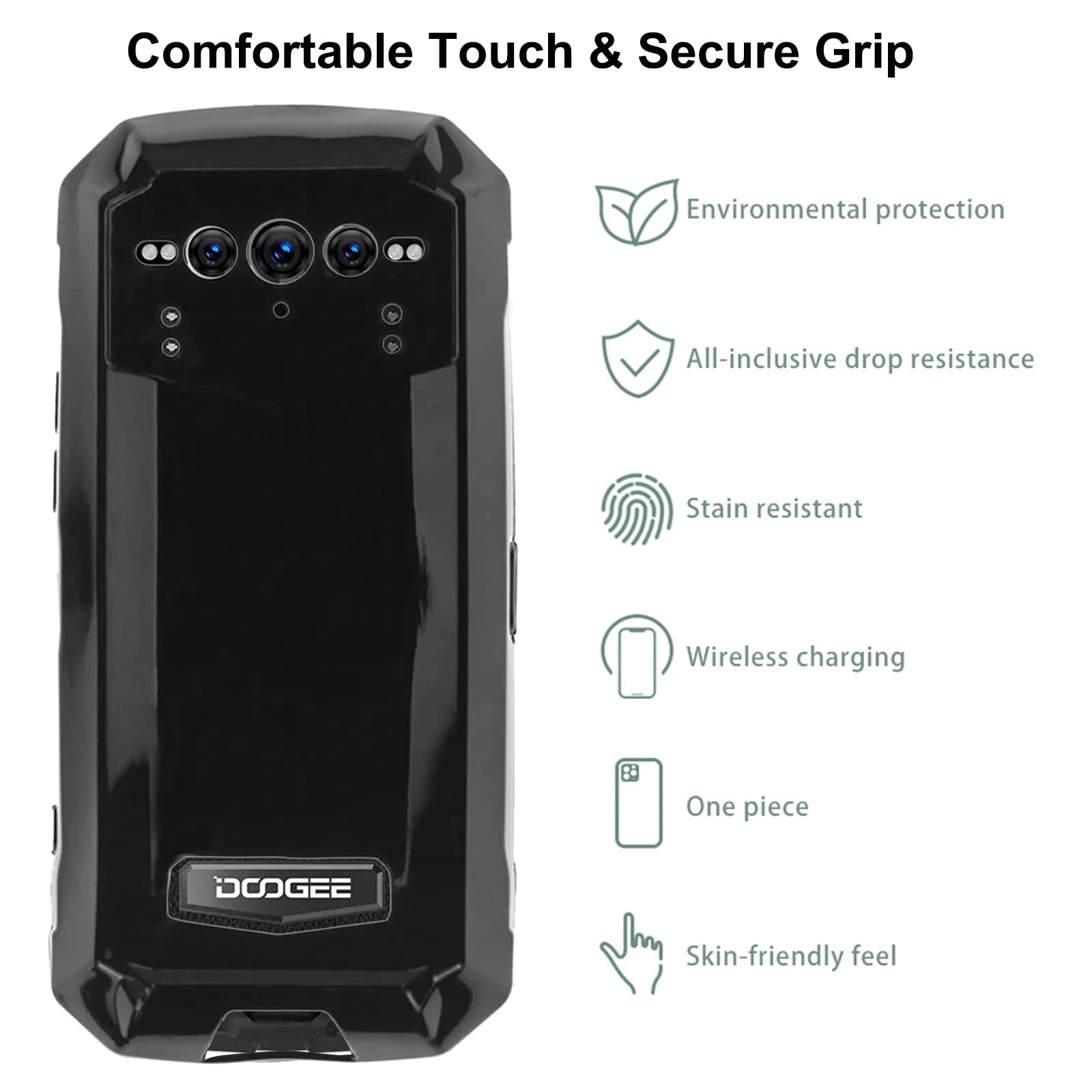 MEMELOKA Cover per DOOGEE Vmax Plus/Vmax PRO 2024 + Pellicola