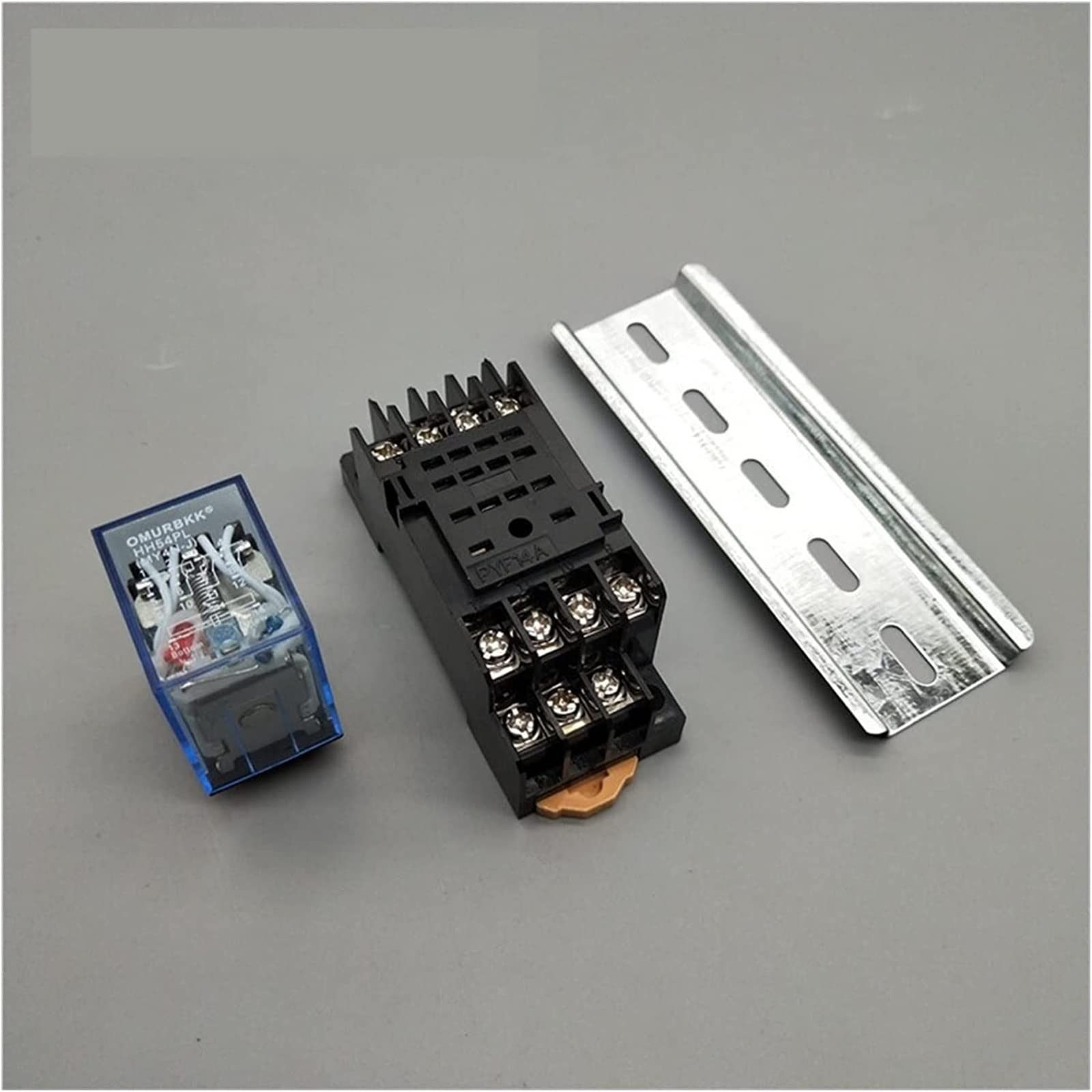 JNURGWLYH Electronic Accessories Relay MY4P HH54P MY4NJ Relay Coil General DPDT Micro Mini Electromagnetic Relay Switch with Socket Base LED AC 110V 220V DC12V 24V