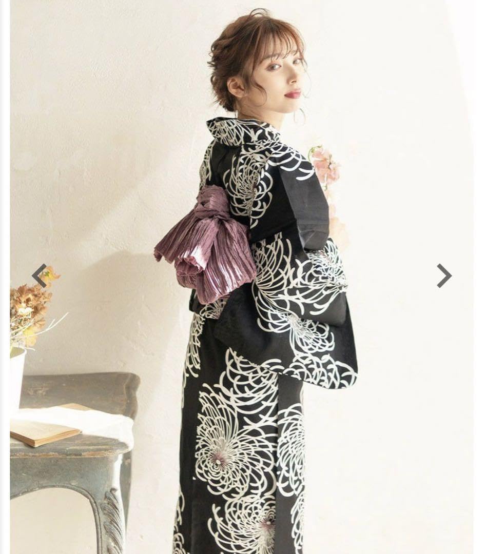 Amazon.co.jp: Dita 浴衣 5点セット 月夜の乱菊しらべ
