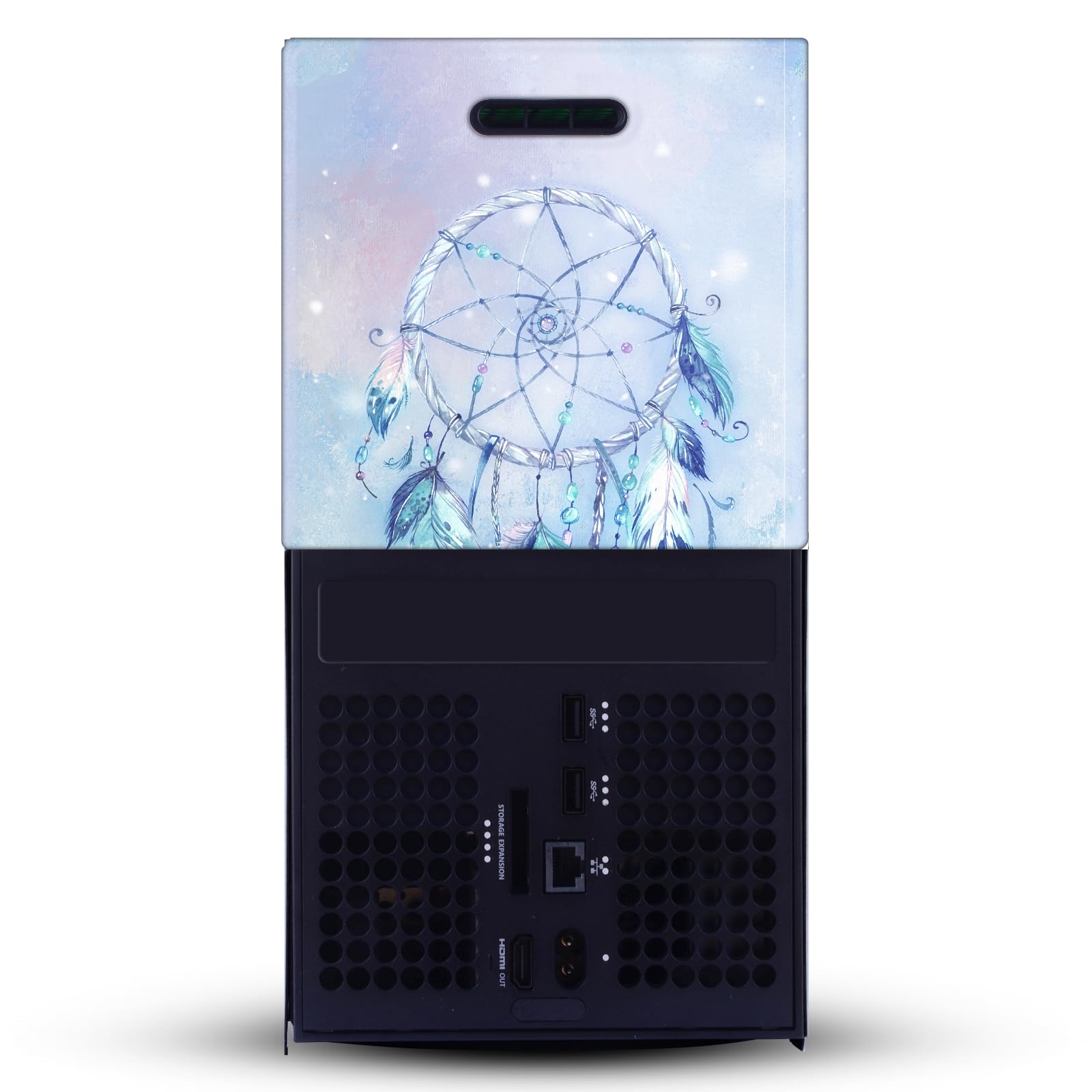 Head Case Designs Licenza Ufficiale Simone Gatterwe Blue Dreamcatcher Mix Arte Pacchetto Console Da Gioco Wrap E Pelle Per Controller Compatibile con Xbox Series X