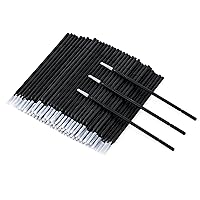 Vista 1 de G2PLUS 400 piezas de micro hisopos de algodón, microswabs de alta gama para extensiones de pestañas, cepillo micro aplicador para maquillaje y Negro