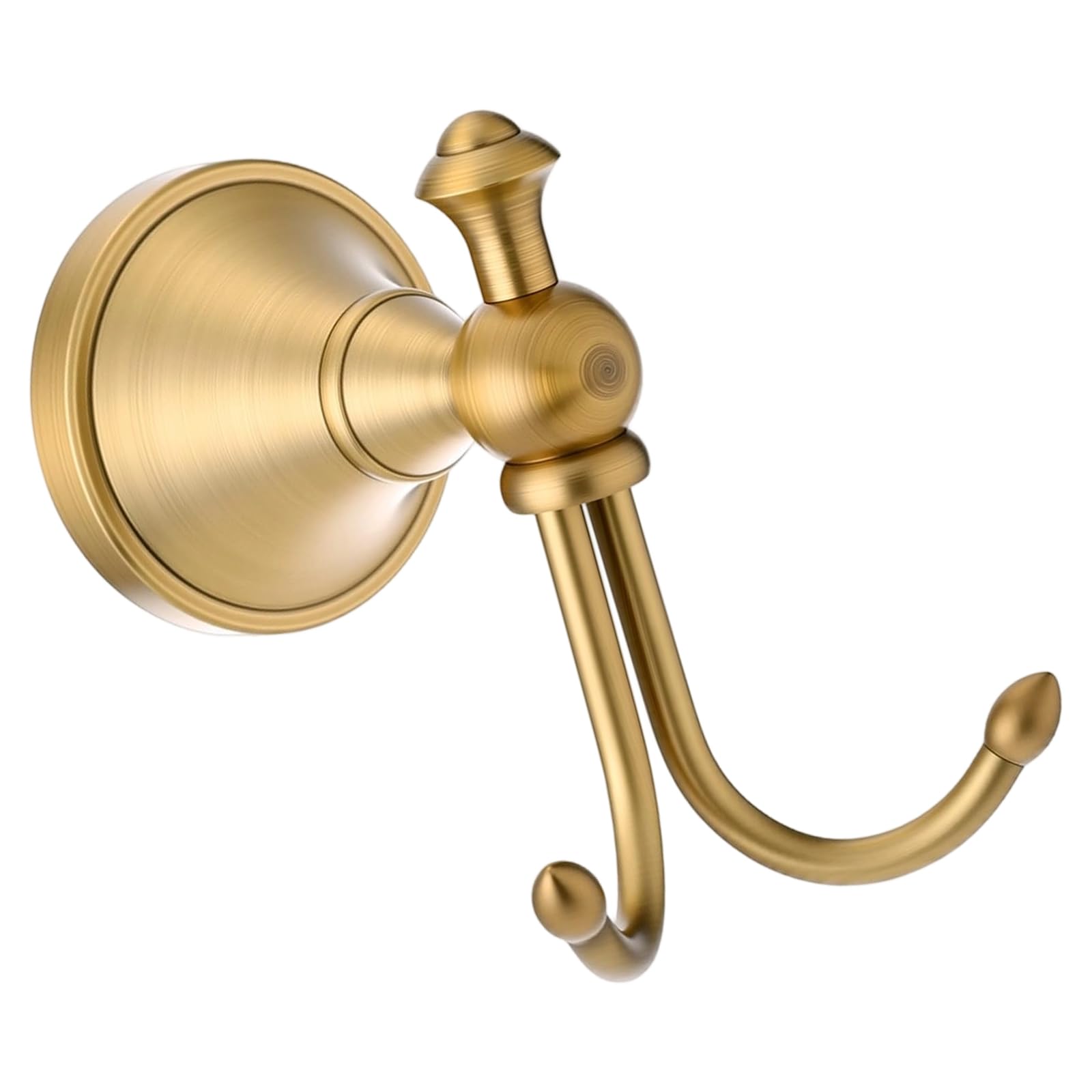 Xjdzineq Entryway Coat Hook Double Wall Hook, Decorative Round Base Hanger for Scarves, Robes, Towels, Closet Storage Wall