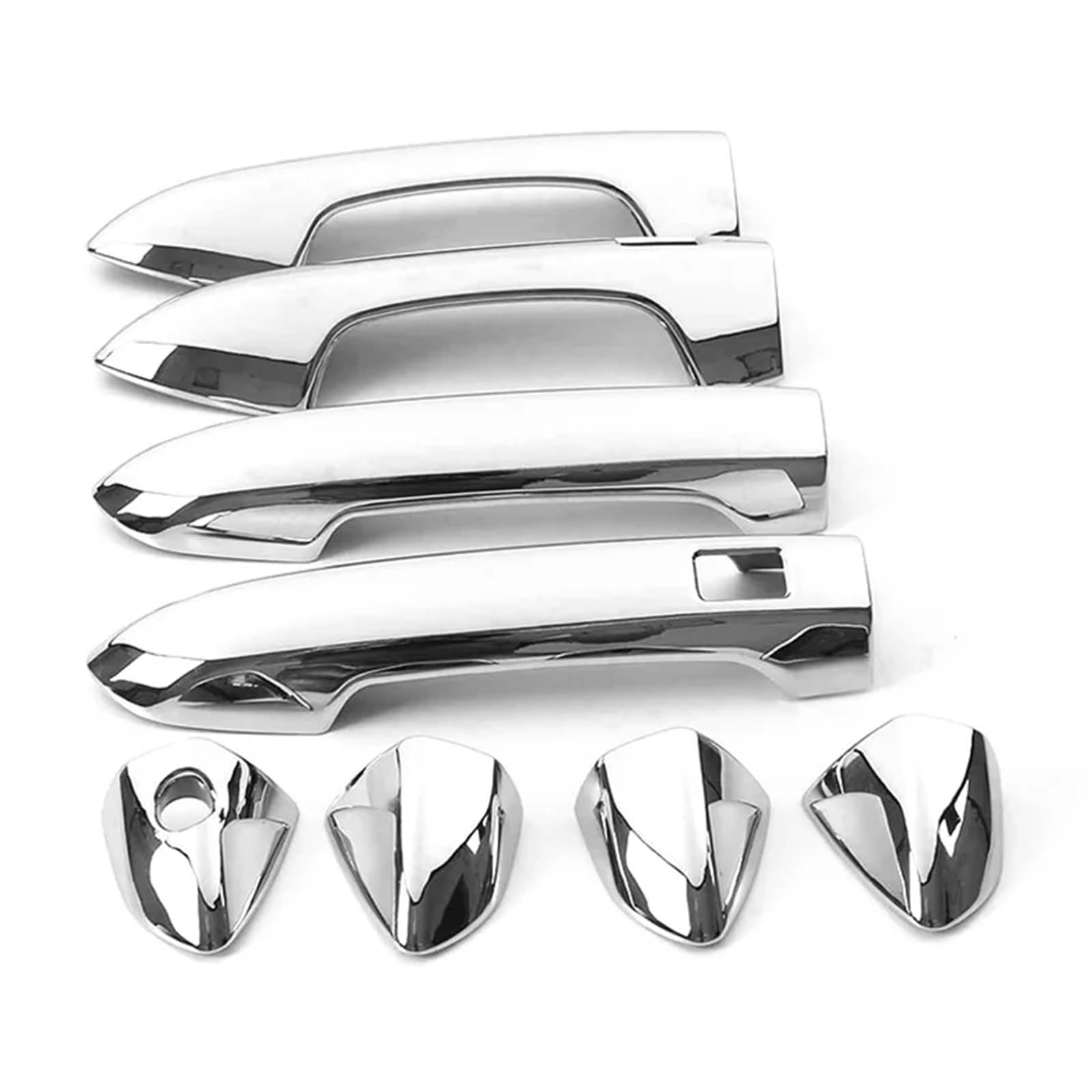 Aiwejdf 1 Hole 2 Smart Plat Exterior Door Handle Hinge Repair Kit Fit For Geely Colorful 2018-2021 Door Bowl Handle Car Scratch-Proof Special Modified Accessories Supplies(1 Hole 2 Smart Plat)
