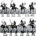 28 Pieces Knight & Horses Soldier Toys Army Men Action Figures, 3 Inch