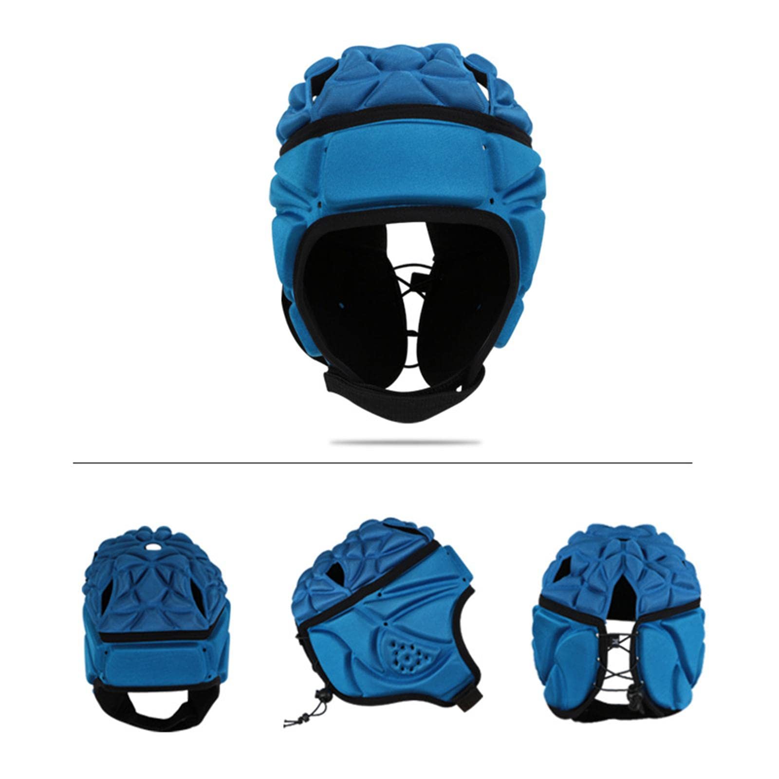 2X Casco da Rugby Traspirante per Football Americano, per Adulti, Bambini E Ragazzi, per Mischie E Hockey.