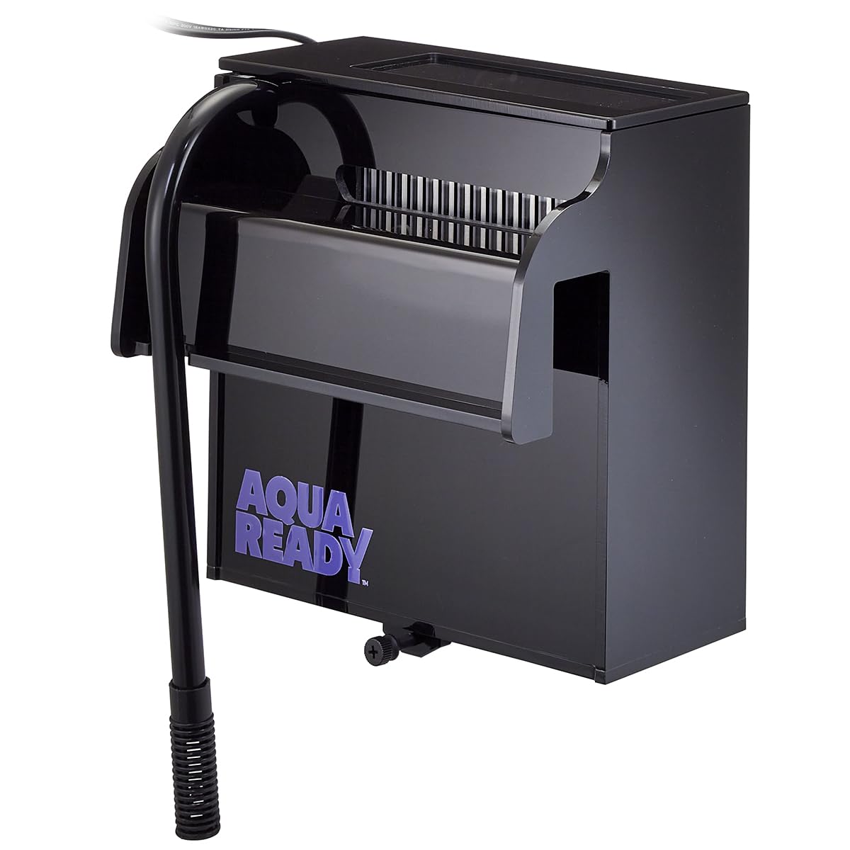 AquaReady Aquarium-Stromfilter, anpassbarer Medienkorb, Refugium-Lichtfenster, ultra-leises Low-Profile-Design, inklusive Medienkorb