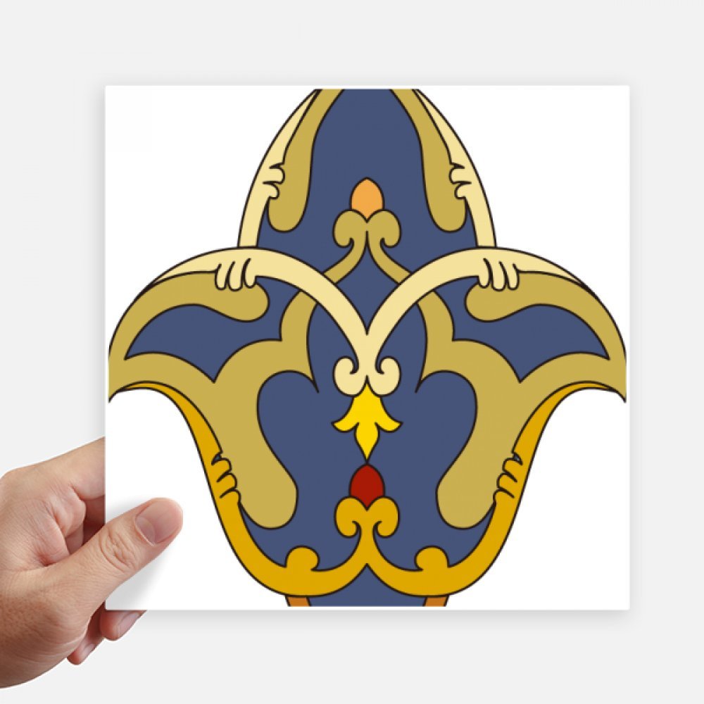 Autocollant déco murale baroque multicolore pour moto et pc 4Pcs