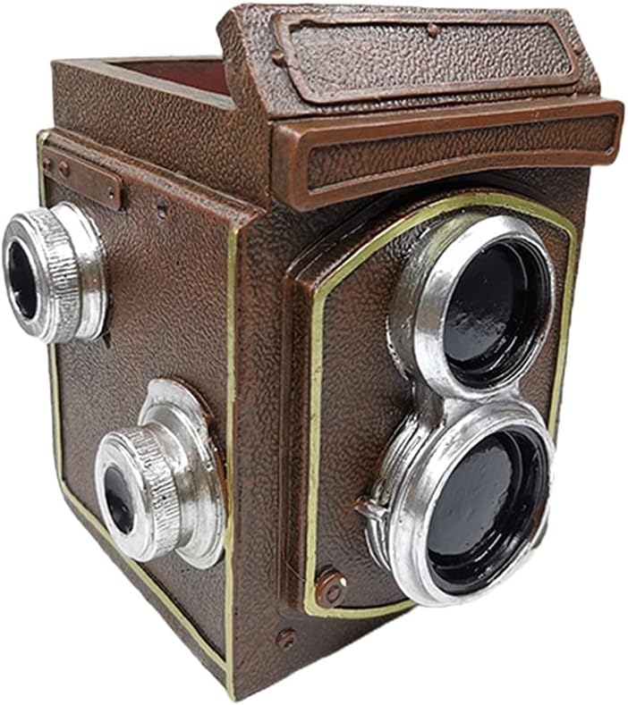 Flower Pot Vintage Camera Shaped Flowerpot Planter for Yard Garden Outdoor and Indoor Exquisite Resin Crafts Decoration