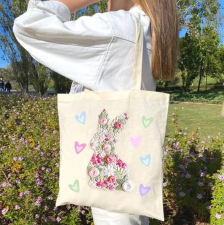 イースターバニーと春の花のシャドーボックス Amazon | Vkeyinf Bunny in Bloomイースター刺繍キット - 2024