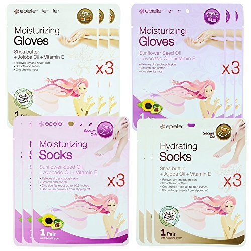 Buy Kareway Epielle Assorted Moisturizing Gloves and Socks (Pack of 12