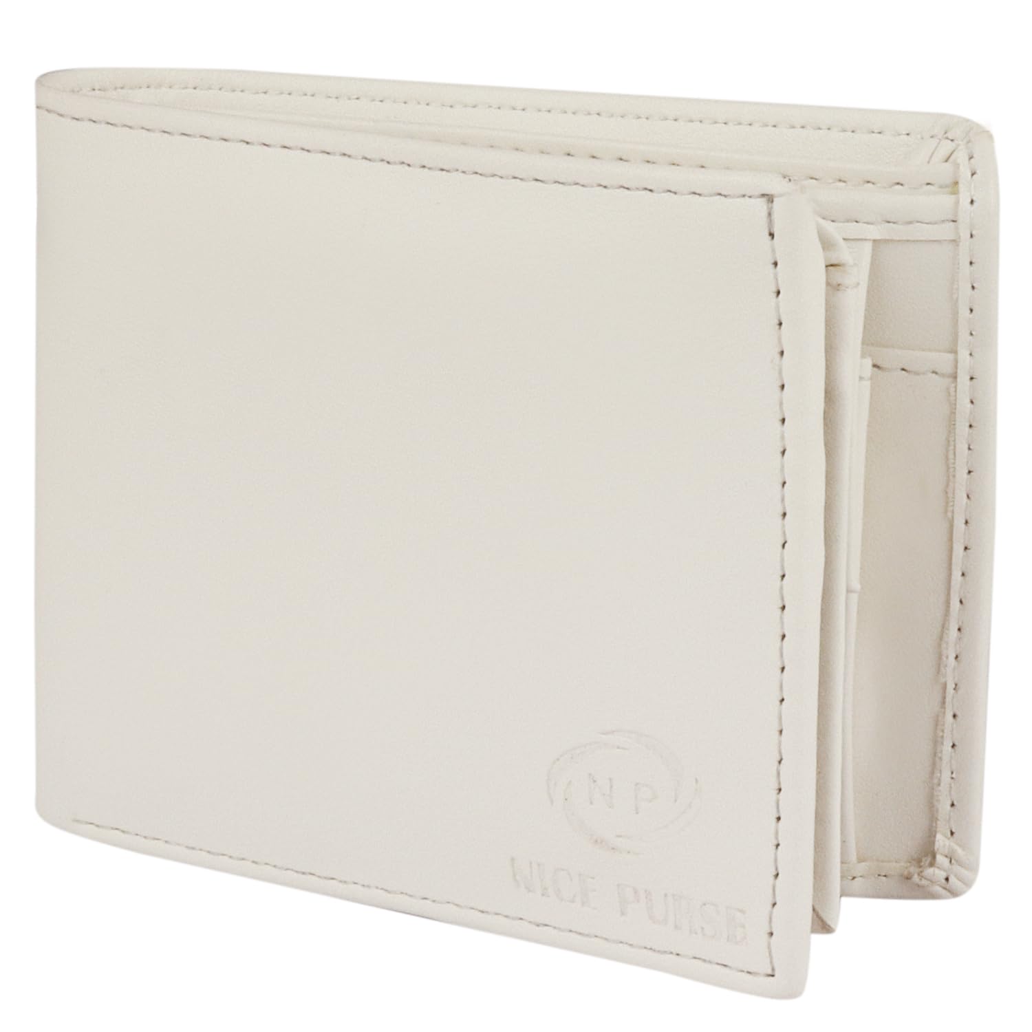 Men Casual Artificial Leather Wallet (4 Card Slots) (White)-image-29