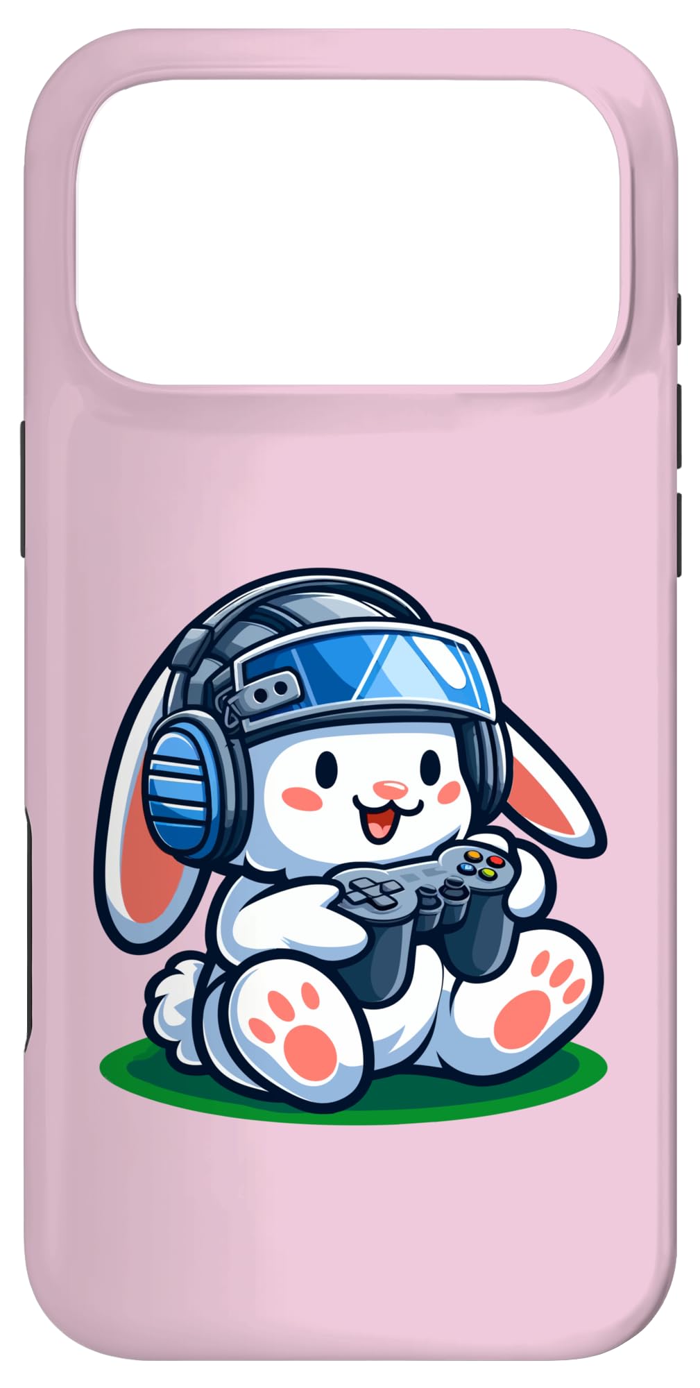 Cute Bunny Holding Controller Gaming Easter Bunny Gamer Kids Case for iPhone 17 Pro Max
