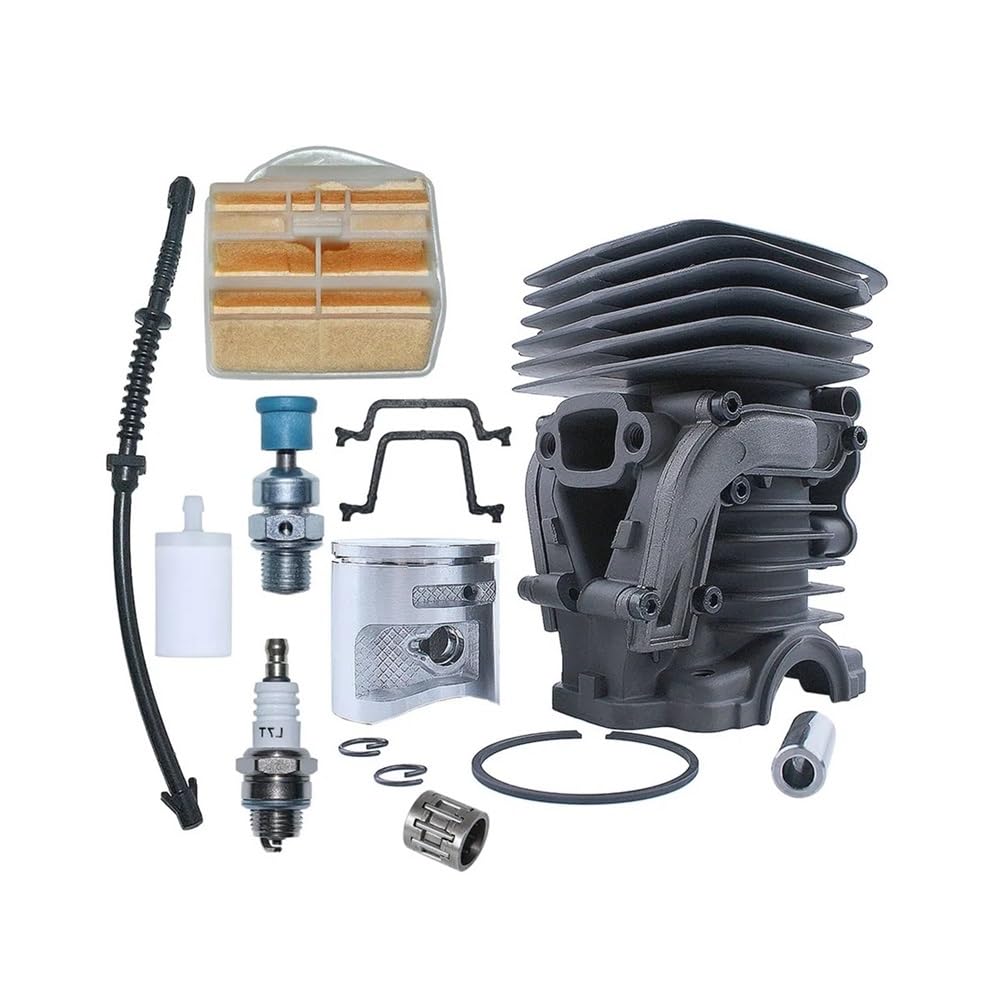 Kit de pistón Cilindro 44 mm for cortacésped Universal con válvula Reductora presión for Modelos 450, 450e, CS2245 y CS2550S