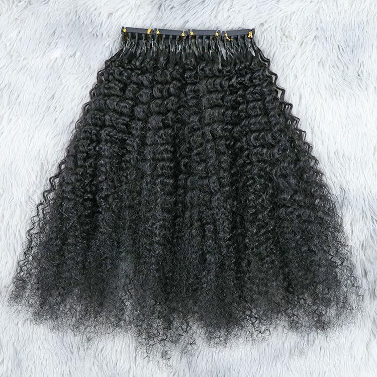 6D Hair Piece 100% Real Natural Hair Extensions,Hidden Hair Extensions Curly,Soft Smooth Human Hair for Women Girls,10 Rows,10inch
