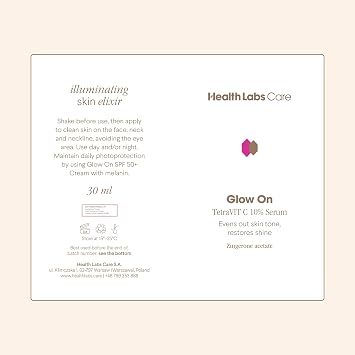 Health Labs Care TetraVIT C 10% Serum with Vitamin C Brightening & Anti-Ageing Serum for Radiant Skin All Skin Types 30 ml