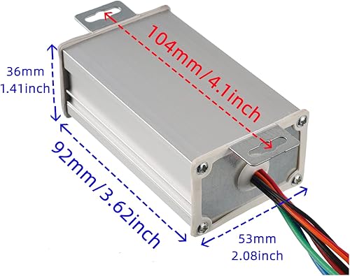 Miniatura 7 de BOJACK Controlador de velocidad del motor 9V-60V 12V 24V 36V 48V 60V Motor de cepillo Controlador Módulo de controles del motor Modulador de ancho