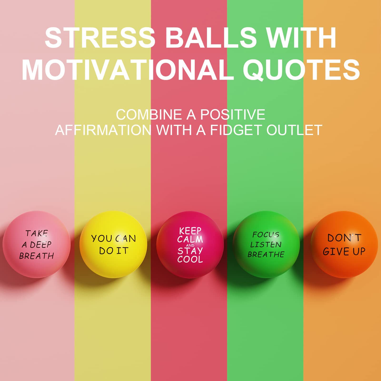 Lot De 4 Balles Anti-stress Pour Enfants Et Adultes, Jouets Anti-stress Pour Garçons Et Filles