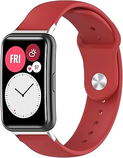 Generic Silicone Band For Huawei Watch FIT Strap (Red), unisex_adult