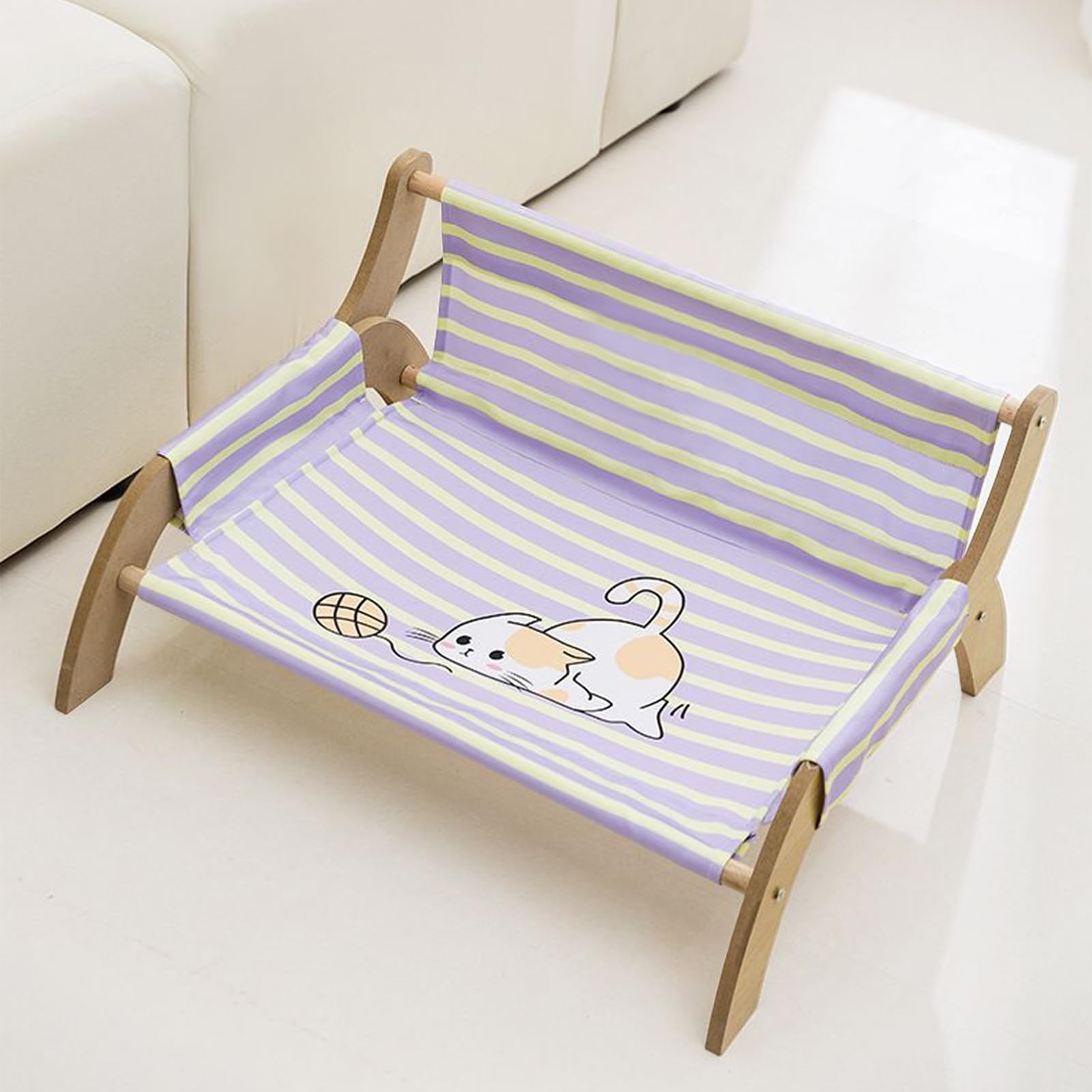 Poltrona per Animali da Compagnia,Rilassante Leggera con Strisce | Decorative - Prodotti per il Sonno dei | Riposo, Sonno, Vita in Appartamento, Famiglie con Più Gatti, Uso all'Aperto