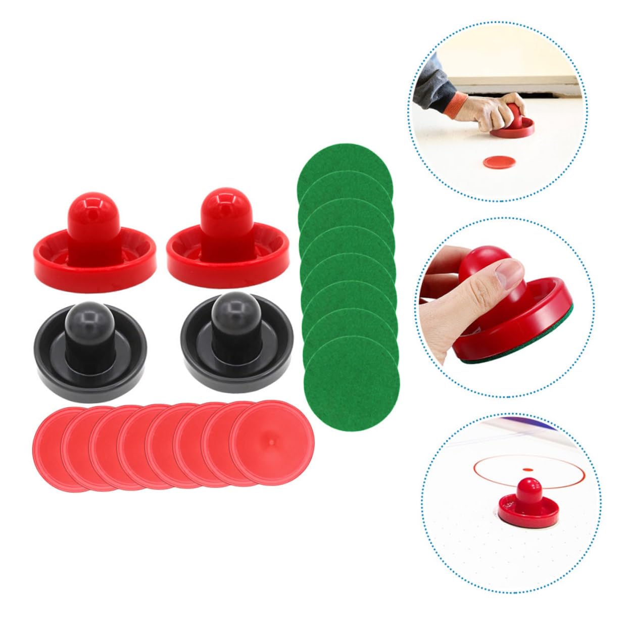 BESPORTBLE 2 Set Di Mini Accessori Per Tavolo Da Air Hockey in Plastica E Set Per Gioco Di Hockey