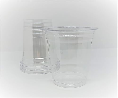 Miniatura 2 de Vasos de plástico PET transparente de 16 onzas, ajuste de tapa de 3.858 in, vasos fríos desechables (caja de 1000) (16 onzas)
