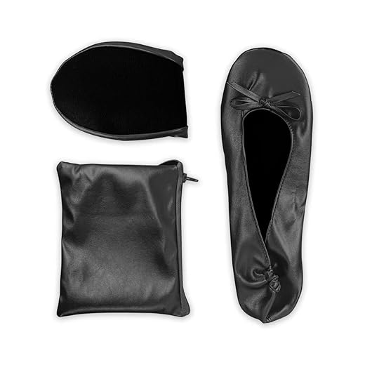 Foldable Roll-Up Ballet Flats with Carrying Pouch