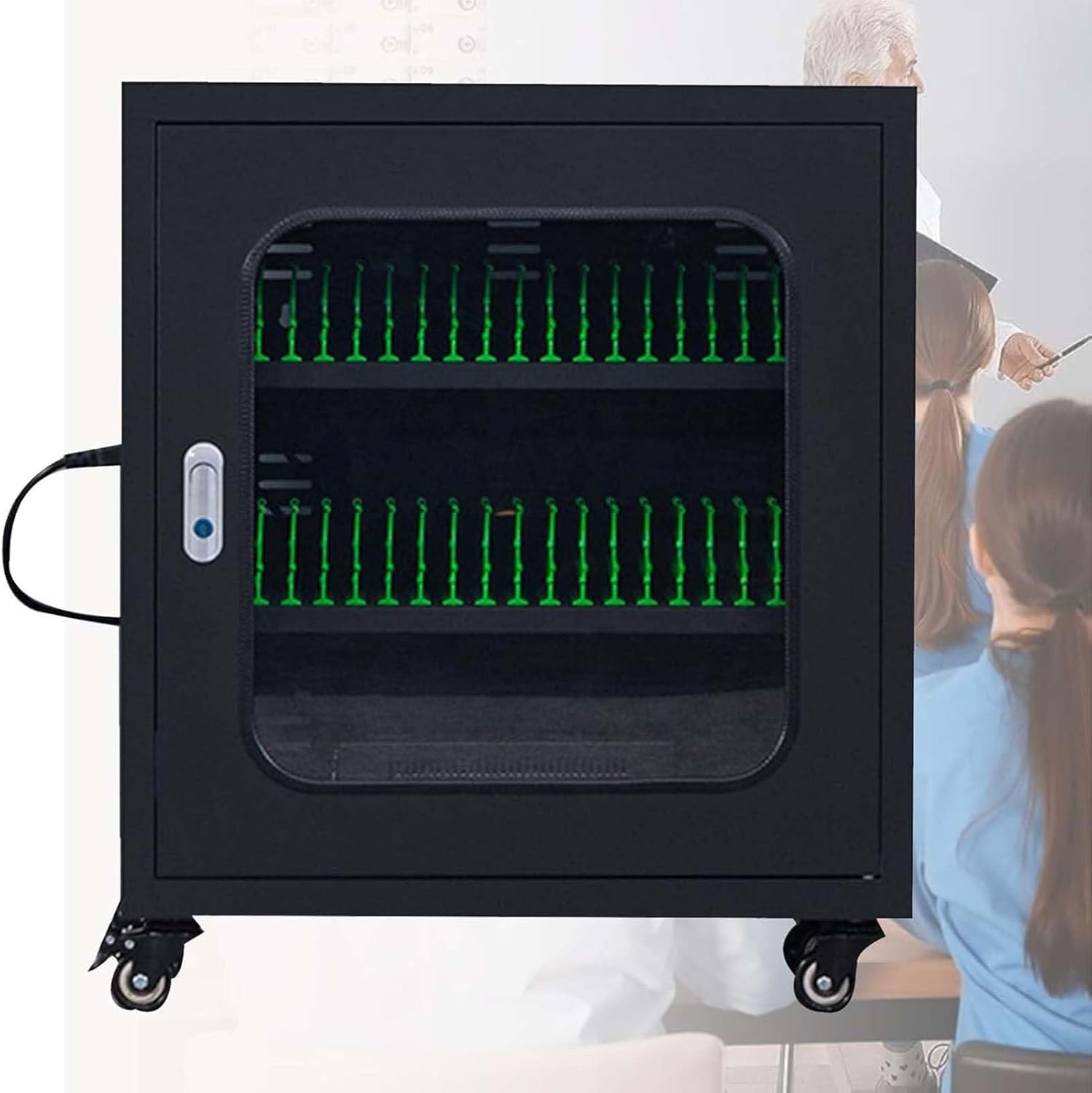 20-Ports-60-Ports Mobile Phone Charging Cabinet Mobile Phone Storage Locker Bit Rechargeable Mobile Phone Storage Locker USB Charging Station for Cell Phone and Tablets,40 Ports
