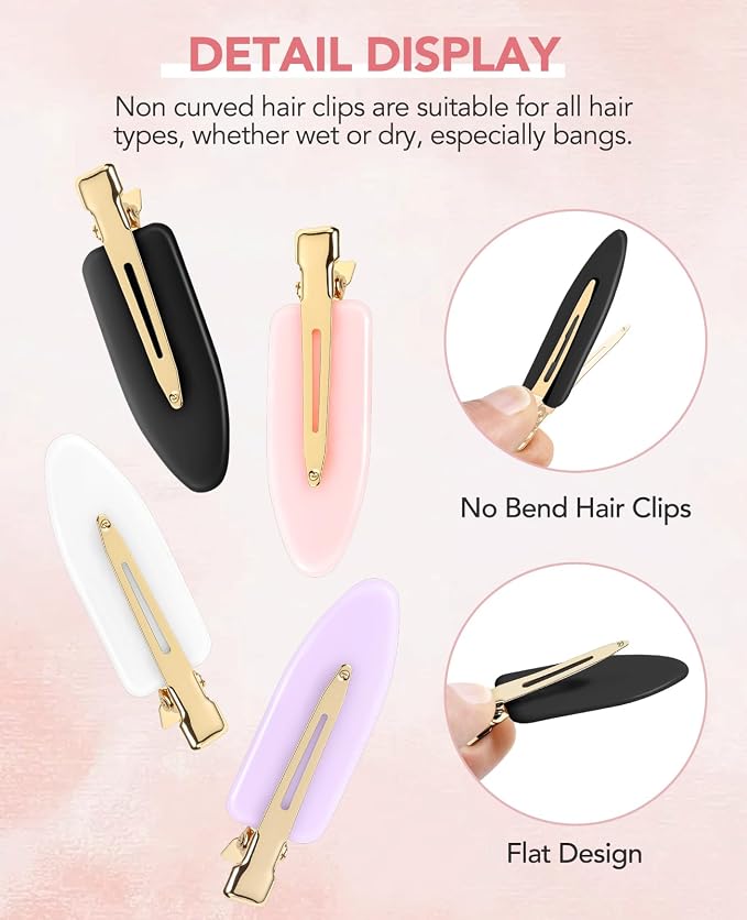 Pinzas sin marca 8 piezas para peinar y maquillaje miniatura 5