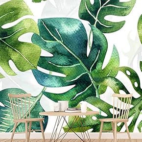 signwin Wall Mural Flowers and Leaves Removable Self-Adhesive...