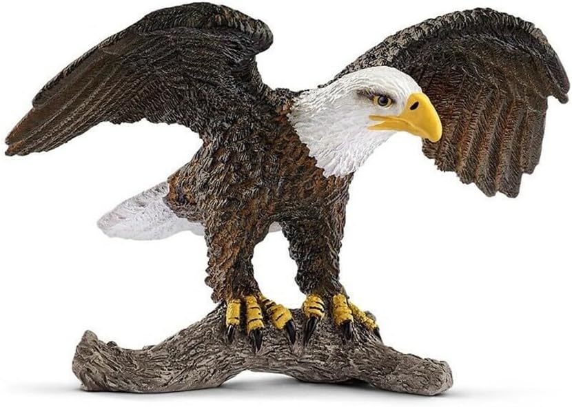 Small Eagle Figurine - Detailed Avian, Interactive Learning Kit | Wild Eagle Model, Miniature Feathered Statue, Craftsmanship For Kids, Animal Lovers, Classroom Activities, Birthday Presents