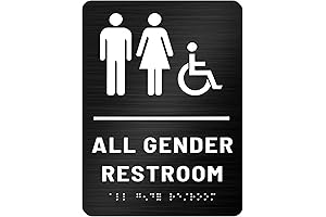 All Gender Restroom Sign: Accessible, Inclusive Bathroom Signage