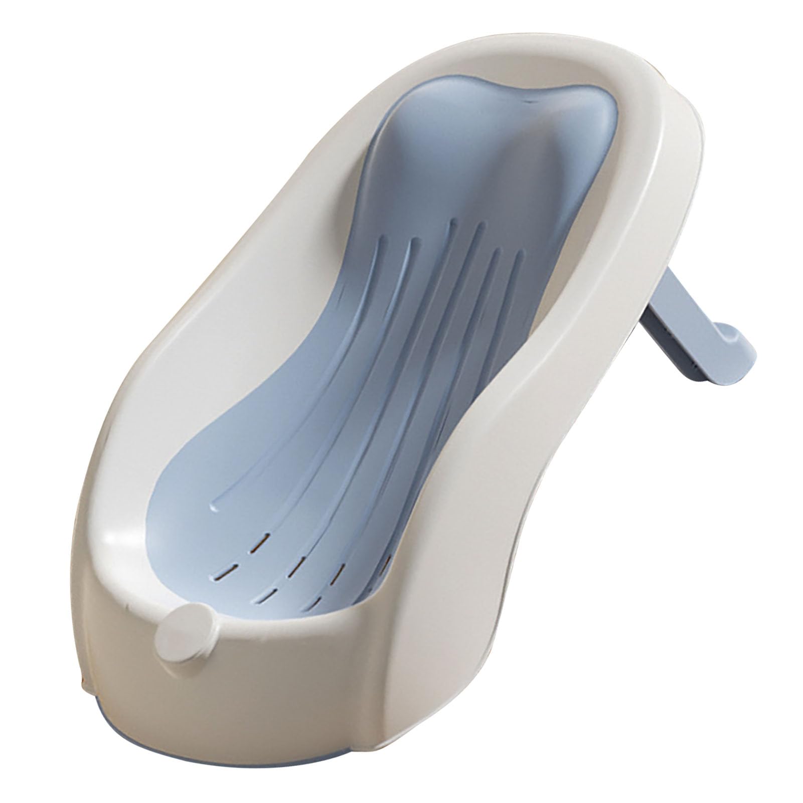 Soporte de baño para bebés Angle de ángulo ajustable PP TPE Asiento de bañera recién nacida para viajar en casa (Azul)
