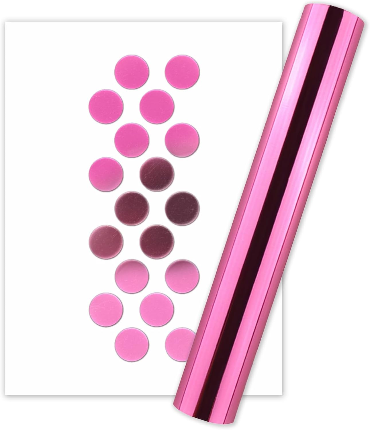 Briartw 4 Rolls Glimmer Hot Foil Roll Bundle for Crafts,Pink Heat Activated Foil for Glimmer Hot Foil System/Heat Foil Pen,5.9inx16.4ft Heat Transfer Foil Roll,Foil Transfer Sheets
