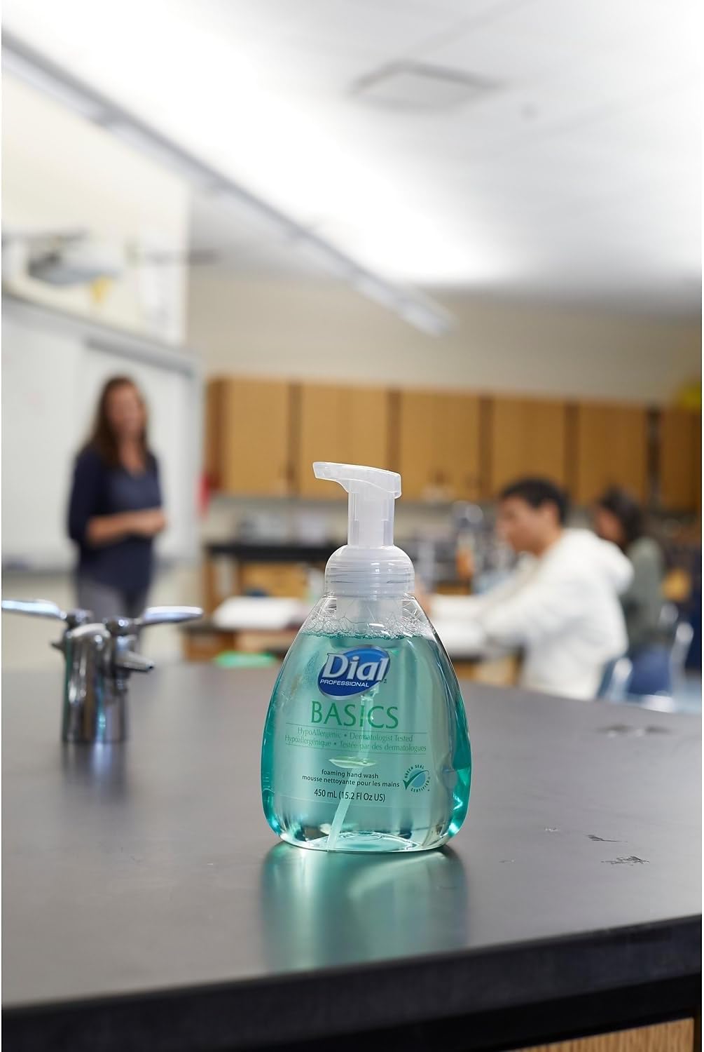 Basics Foaming Hand Wash, Original Formula, Fresh Scent, 15.2 Pump Bottle, 4/Ctn by DIAL (Catalog Category: Office Maintenance, Janitorial amp; Lunchroom / Bathroom Supplies)