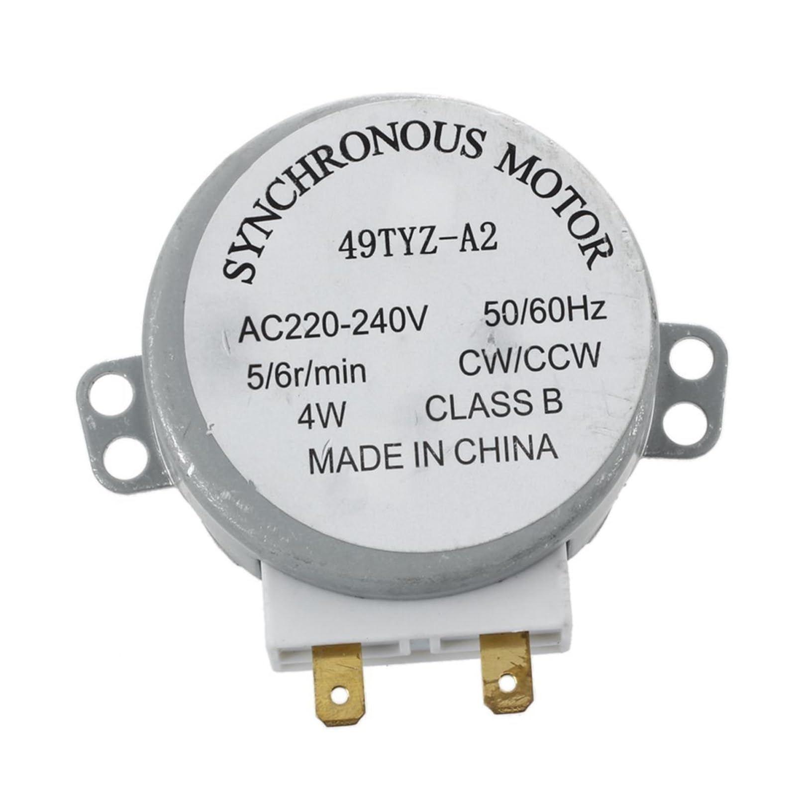 Moteur synchrone 4W rotation régulière 5/6 Tr/min pour plateau de four
