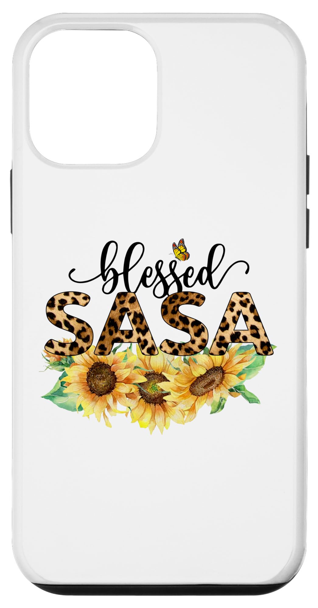 iPhone 12 mini Retro Blessed Sasa Sunflower Leopard Butterfly Mothers Day Case