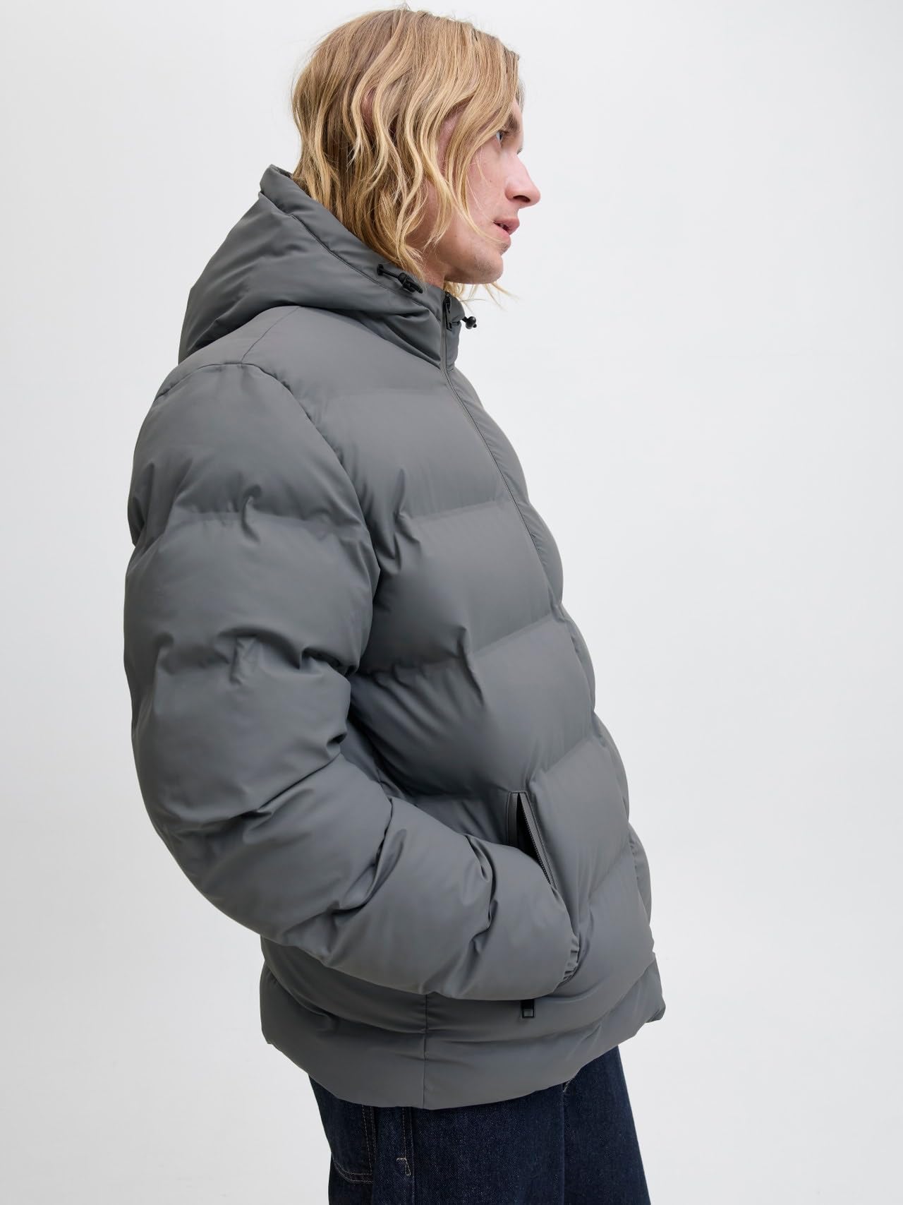 JACK & JONES Jjelements PU Puffer Jjelements Puffer Hombre (Pack de 1)