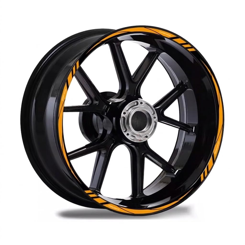 Woniyal 1 Set Reflective Rim Stripe Trim Suitable for BMW R1100RT 1993-2001, Motorcycle Wheel Edge Tape Protective Overlay Exterior Styling Accent,Orange