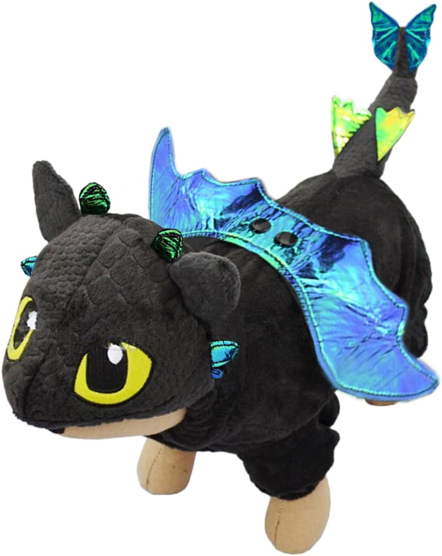 UHeng Funny Pet Dog Cat Halloween Clothes Apparel Fly Dragon Cosplay Costume