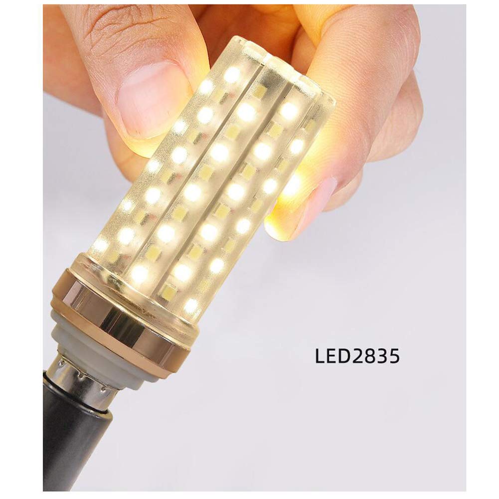 Paquete 2 bombillas LED maíz SMD2835 16 W, color cálido
