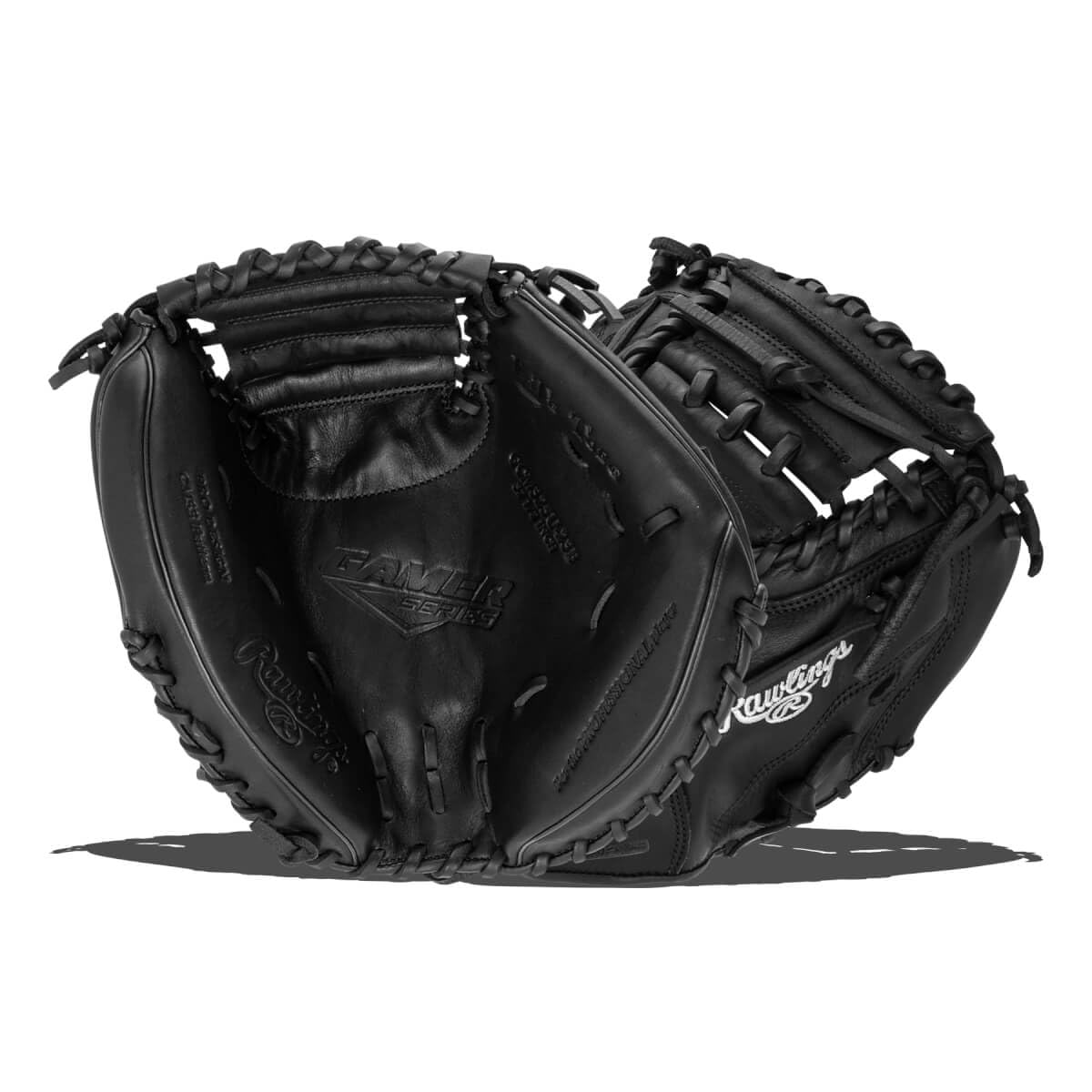 Rawlings Gamer Contour Series Utility Baseballhandschuh | Jugend | Reisen | Infield | Outfield | First Base | Schwarz | Rechtshänderwerfer | Linkshänderwerfer
