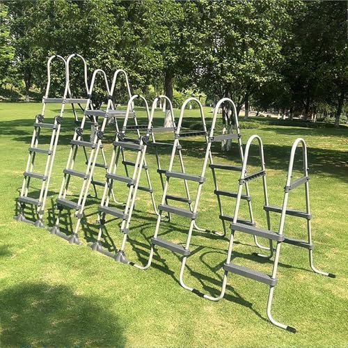 Escalera para piscina de acero inoxidable de 150 cm miniatura 3