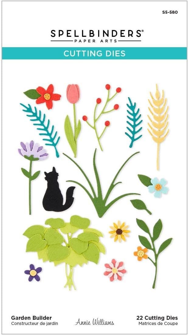 Spellbinders Garden Builder by Annie Williams Etched Dies, Metal