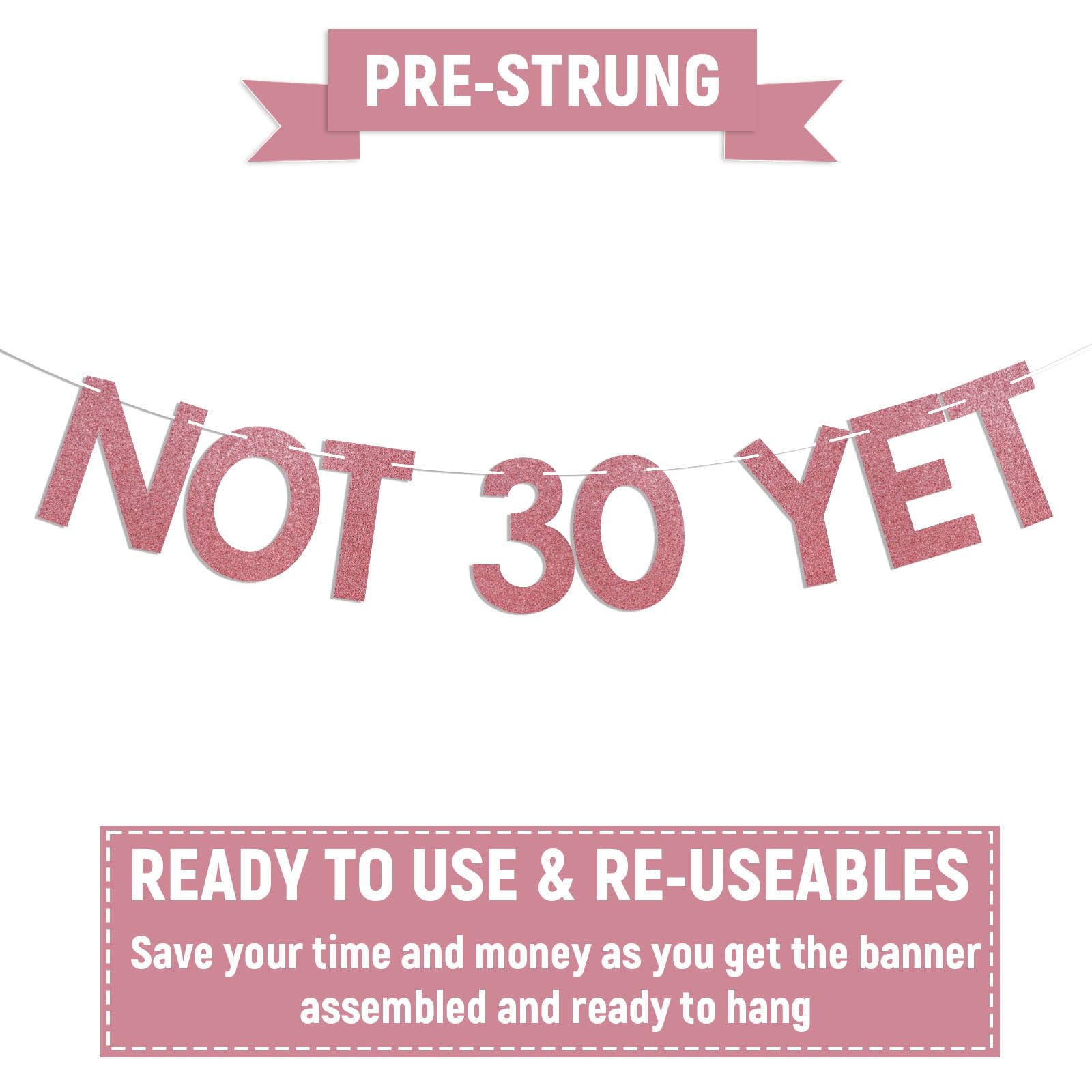 Amazon.com: Not 30 Yet Banner - Last Year In My 20s, Twenty
