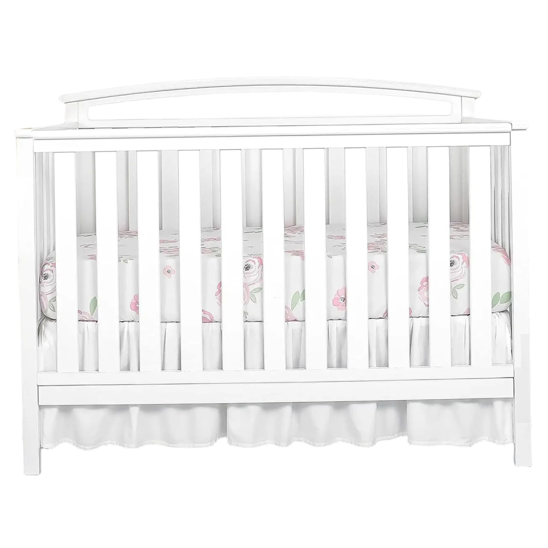 Jupe de lit berceau blanche pour créer une décoration de chambre bébé bohème