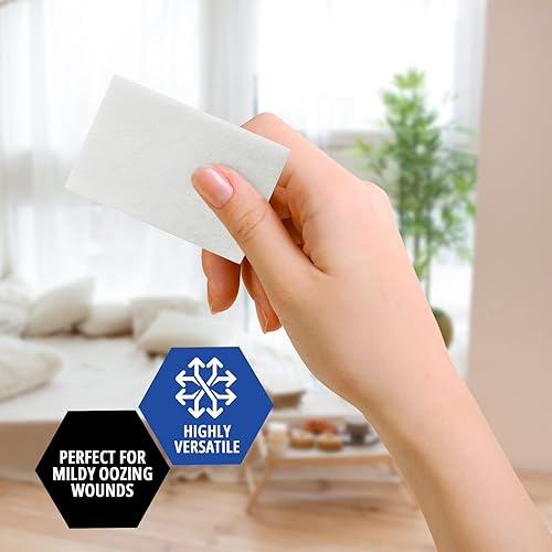 Miniatura 5 de MED PRIDE Almohadillas antiadherentes estériles para heridas, altamente absorbentes, sin dolor, envueltas individualmente (2 x 3 pulgadas (paquete